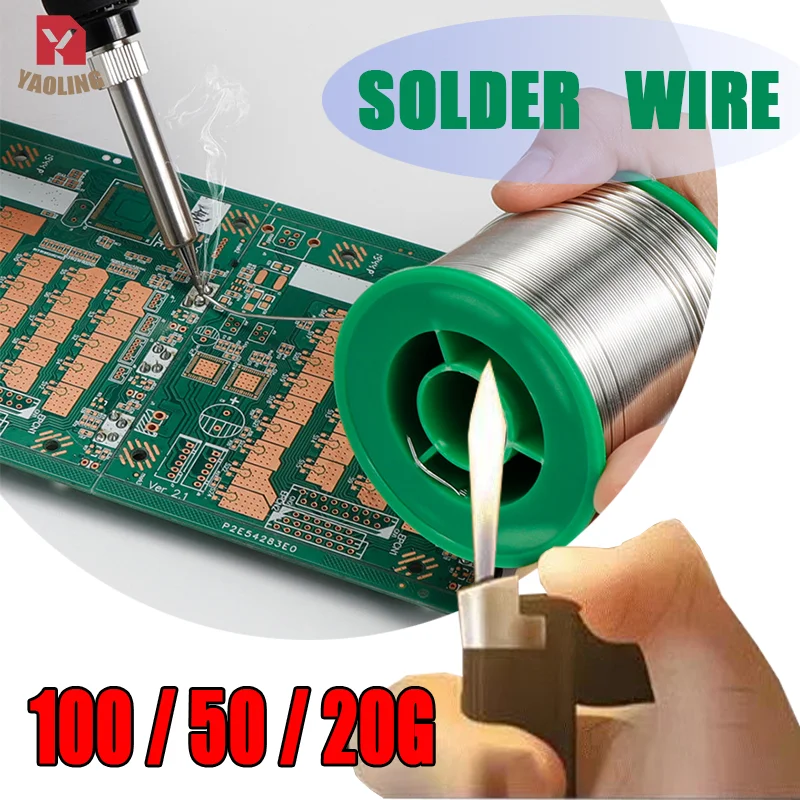 

1.0mm 100g/50g/30g Lead Free Solder Wire Wick Welding Tin Wire Environmental Protection Roll Soldering Tools