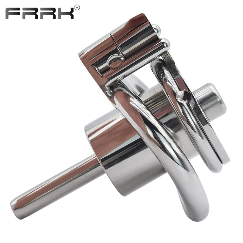 FRRK Negative Penis Cage with Detachable Urethral Chastity Lock Cock Rings Chastity BDSM Sex Toys Sexy Shop for Men 성인용품