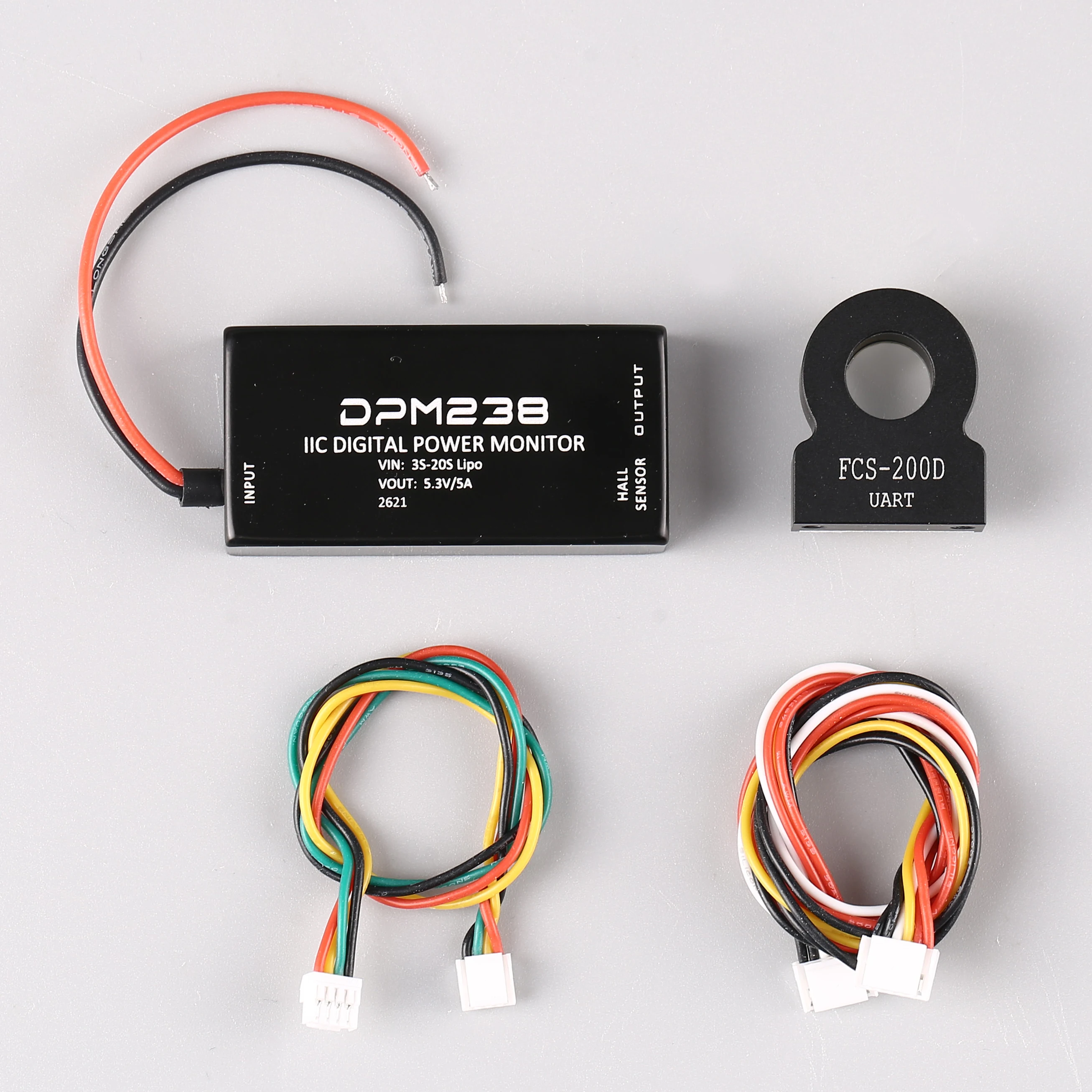 Mayatech DPM238 Digital I2C Hall Current Sensor 300A High Voltage 12S Power Meter Compatible with PIXHAWK PX4 Flight Controller