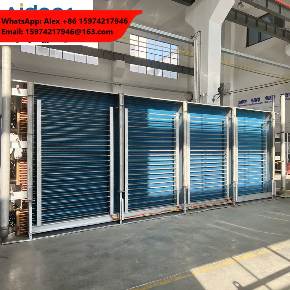 Aidear Industrial High Efficiency Copper Tube Aluminum Fin Condenser Coil Steam Heating Radiator For Agricultural Grain Dryer