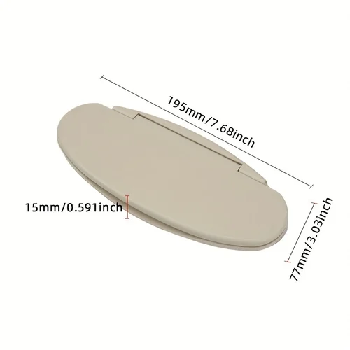 Imagen 2 del producto Para BMW Mini R50 R55 R56 parasol delantero de coche espejo de maquillaje Mini parasol cubierta de plástico 2007-2014 51167361833