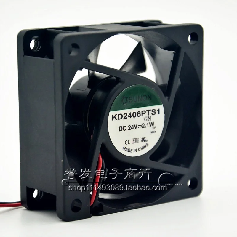 NIEUWE ORIGINELE KD2406PTS1 2.1 W 24 V 6025 60x60x25mm KOELVENTILATOR RADIATOR