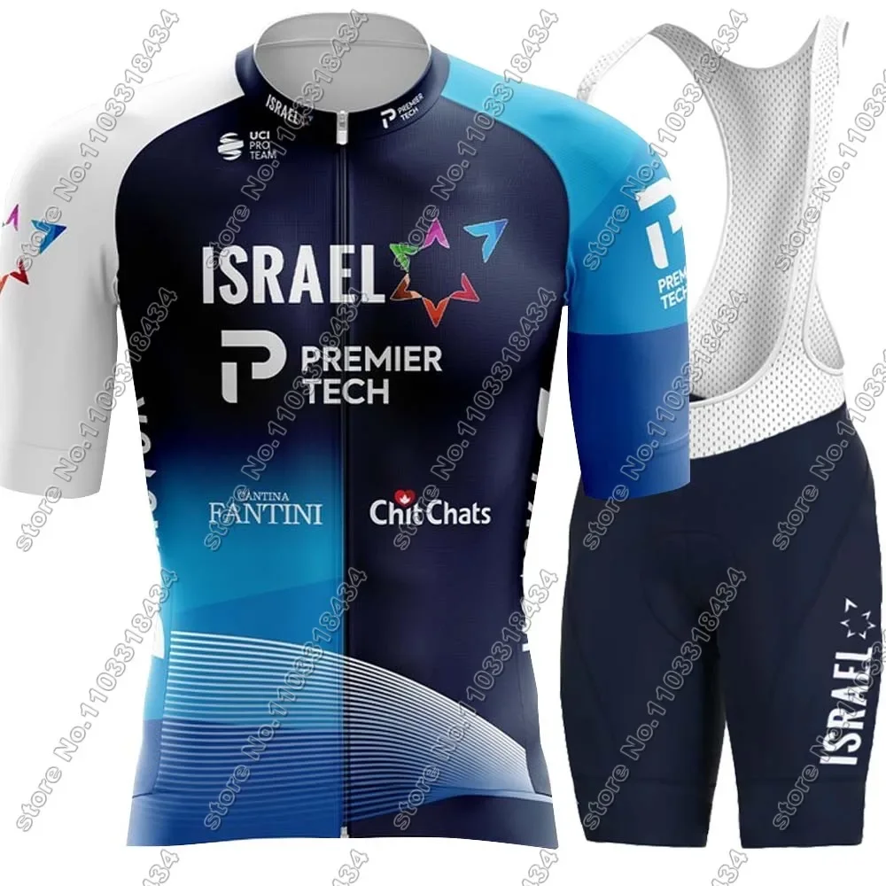 Canada National Team 2024 Cycling Jersey Set Israel-Clothing Men Road Bike Shirt Suit Bicycle bib Shorts MTB Wear Ropa Maillot