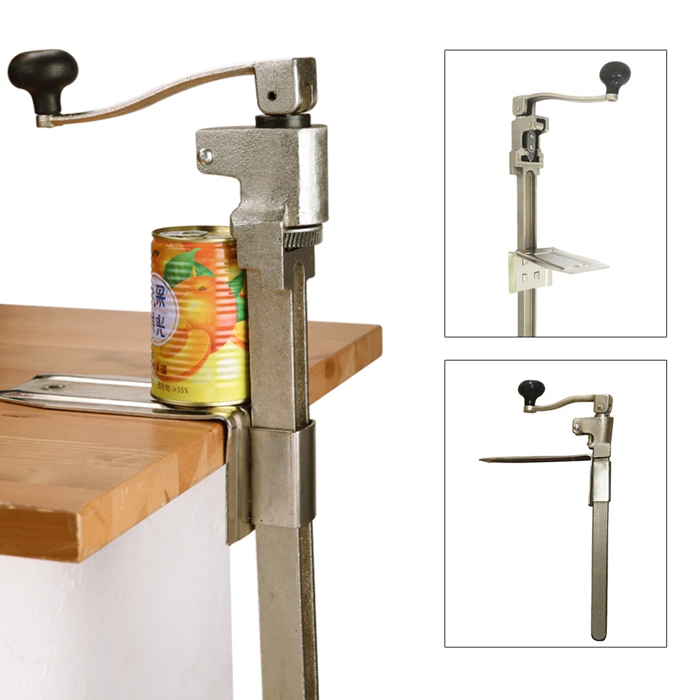 

Heavy Duty Commercial Steel Restaurant Food Big Can Opener Manual Table Mounted Can Opener