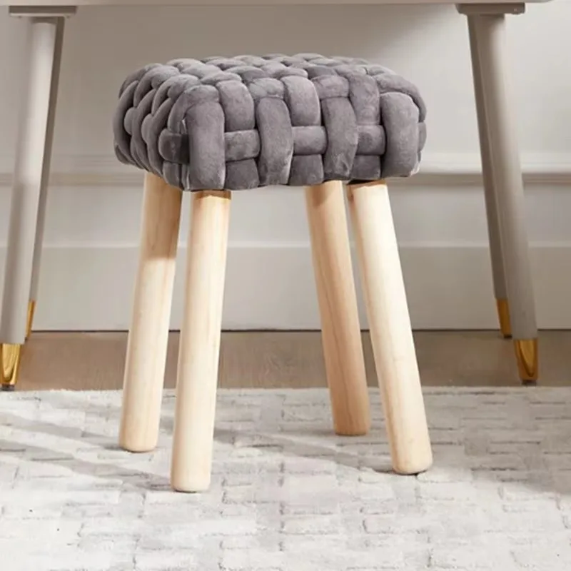 

Makeup Aesthetic Dining Stool Wooden Space Saving House Adult Dining Stools Design Small Mobili Per La Casa Saldi Furniture