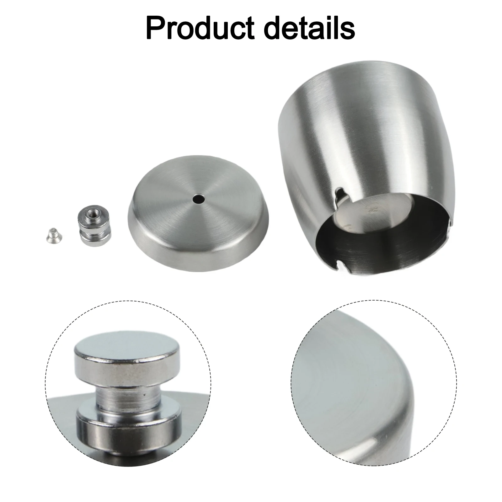 Stainless Steel Soot Collector with Cover for Ash Collection Indoor and Outdoor Use Windproof and Smell Proof Design