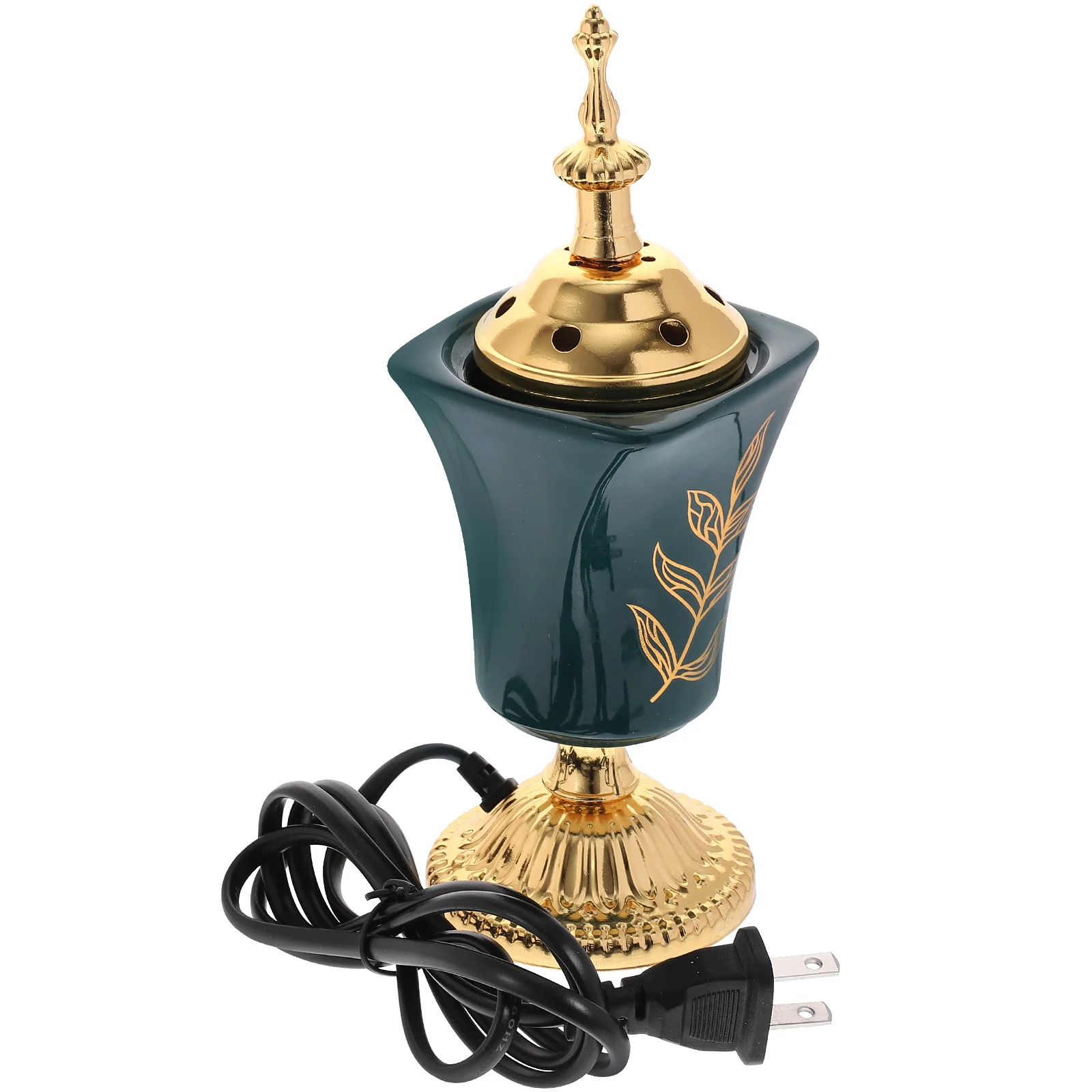 

Electric Incense Burner Iron Metal Middle East Design Decorative Home Decor Aroma Censer Holder for Yoga Tearoom