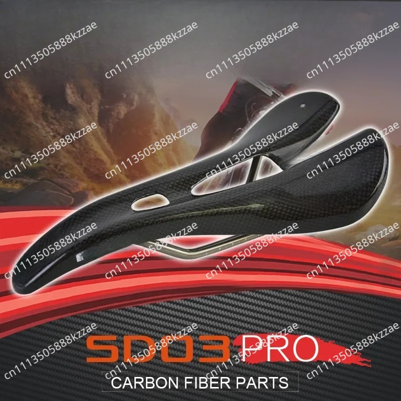 For  DODICI carbon fiber arc hollow seat cushion titanium bow round bow saddle 3k bright mountain road bicycle saddle