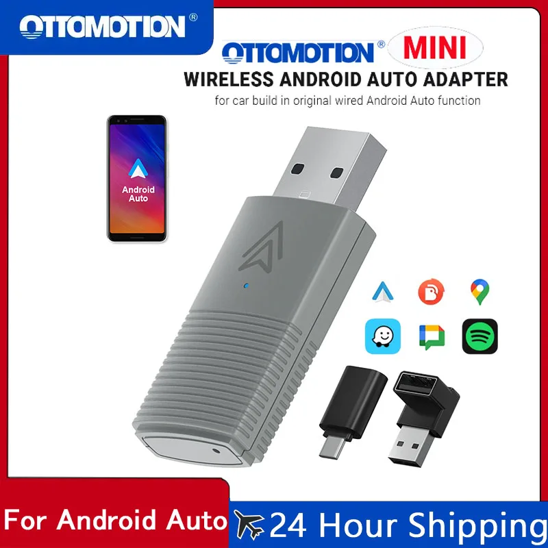 Ottomotion MINI Wireless Android Auto Adapter USB Stick Car Accessories for Skoda VW Mazda Toyota Kia Ford for Android Phone