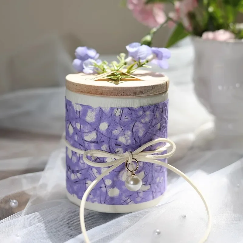 purple-cylindrical-paper-gift-boxes-wooden-cover-candy-box-wedding-guest-party-favour-baby-shower-supplies