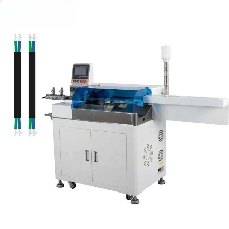 EW-8015-1 Automatic Flat Cable  Wire Cutting Stripping and Tinning Machine Wire soldering Machine