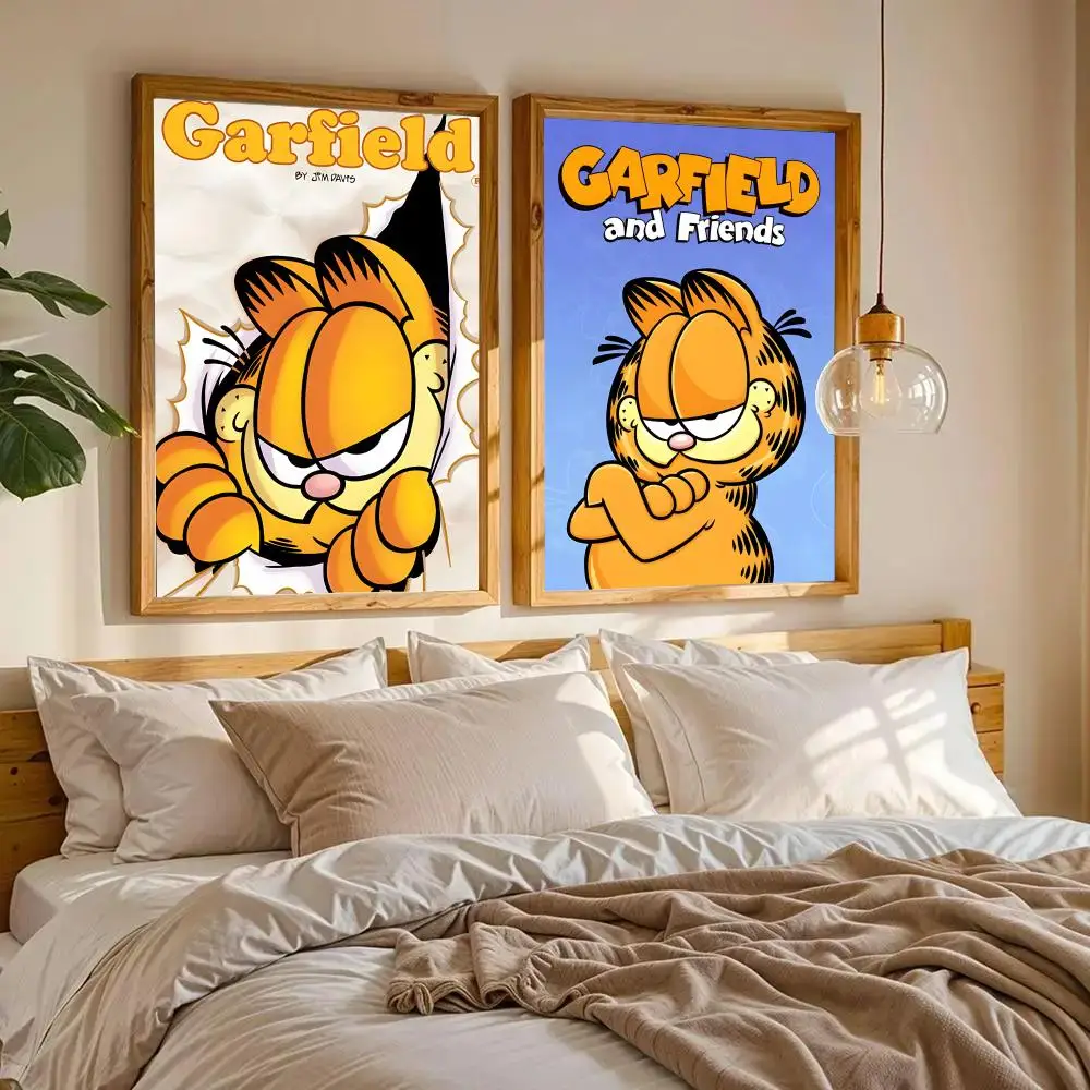 A-G-Garfields C-Cat Poster Wall Art Wall Stickers Home Living Room Bedroom Bar Office Decor Prints Personalized Gift