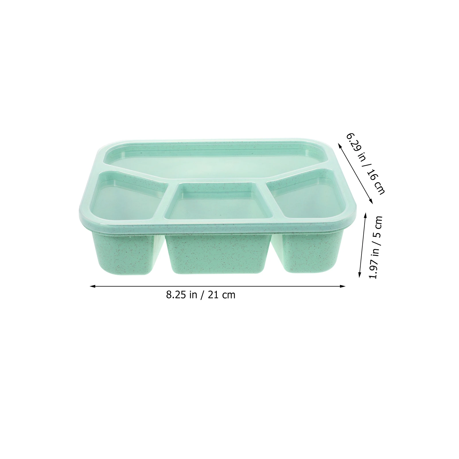 

6pcs Wheat Straw Lunch Containers Microwave Safe Portable Food Storage Holder Reusable Lunch Case For Office Workers