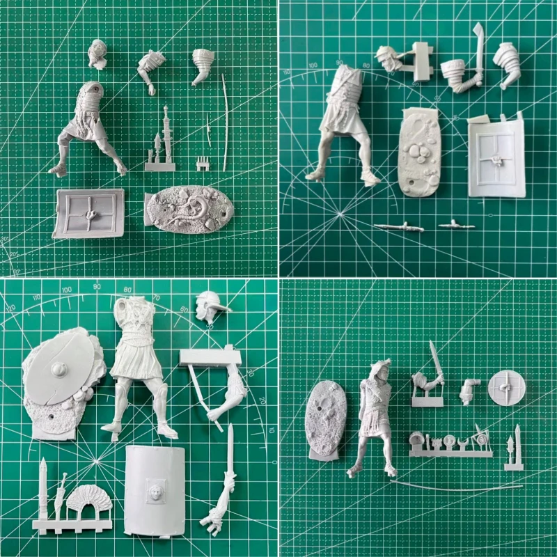 1/24 Scale 75mm Die-Cast Resin Figure Model Kit Battles of Ancient Rome Miniature Toys Unassembled Unpainted DIY Diorama