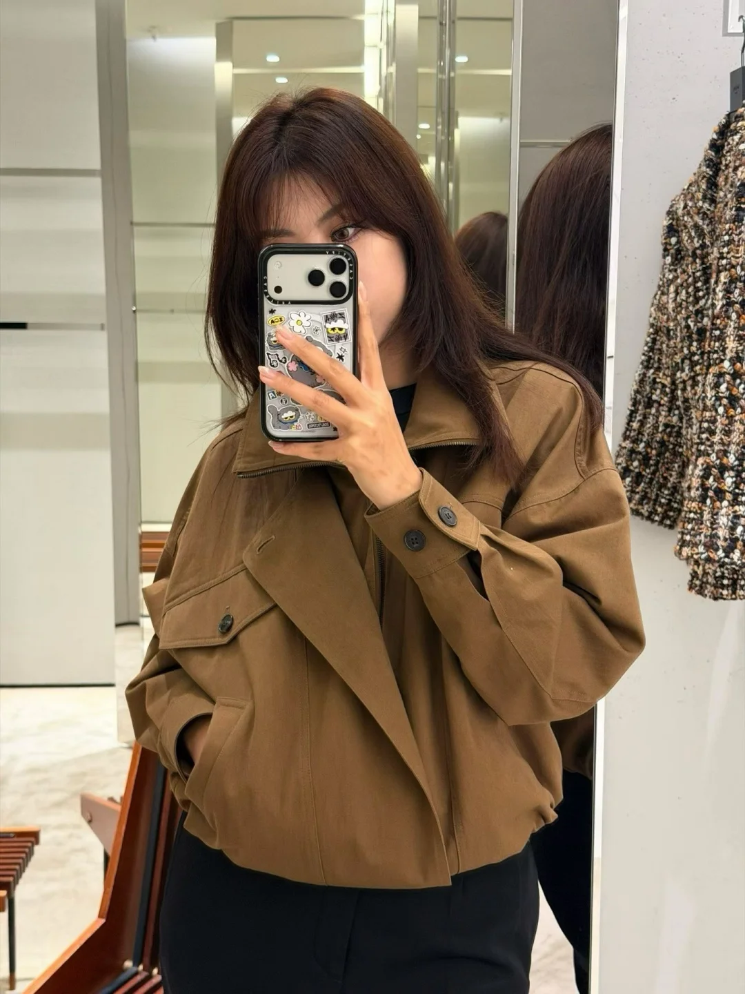 2026 New Fashion Lapel Cargo Jacket Autumn Winter
