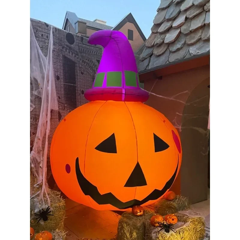 Inflatable Pumpkin Air Model, Halloween Air Model Bar Decoration Glowing Ghost Props