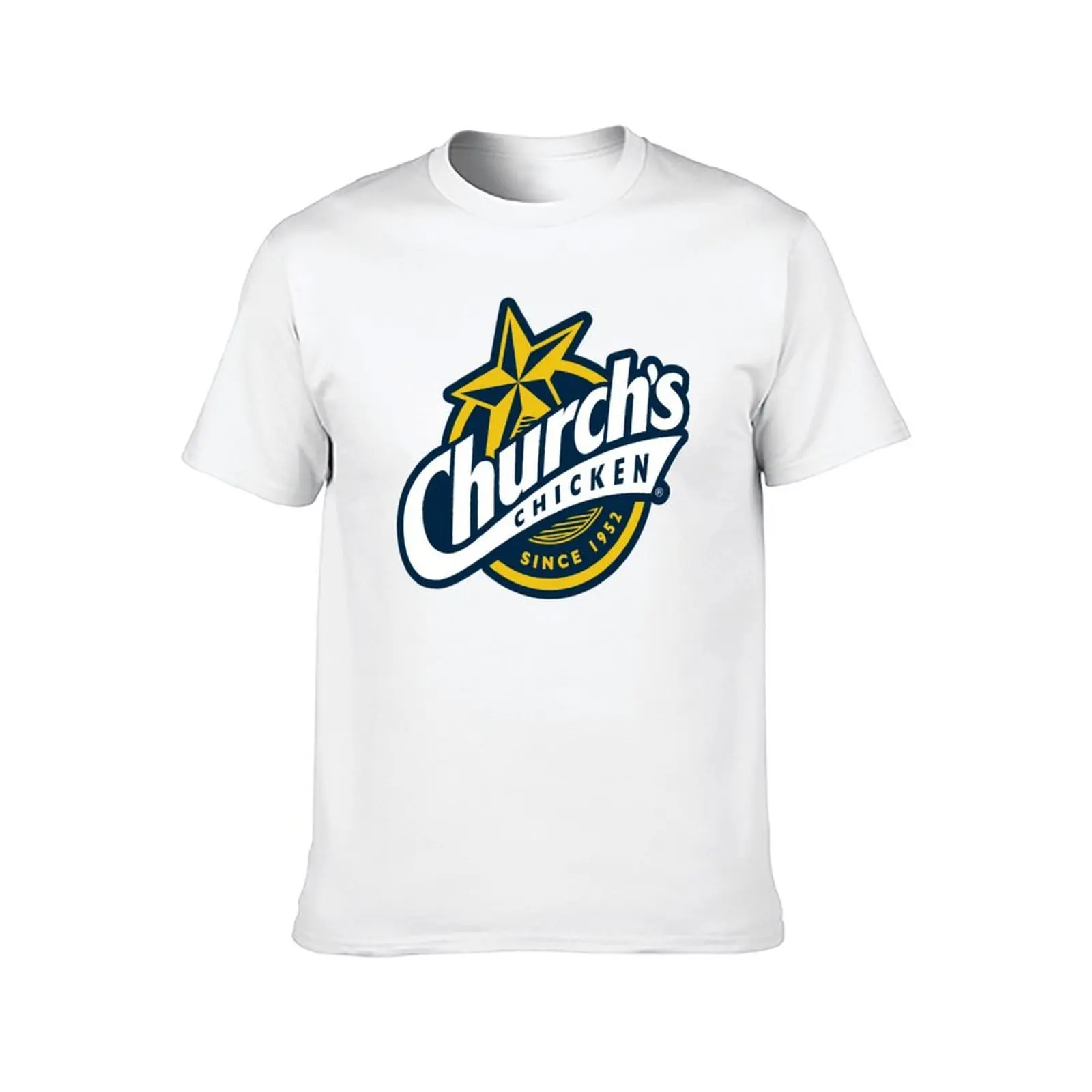 شعار مطعم دجاج الكنيسة منذ عام 1952 تي شيرت رجالي تي شيرت جرافيك أساسي تي شيرت تي شيرت #2