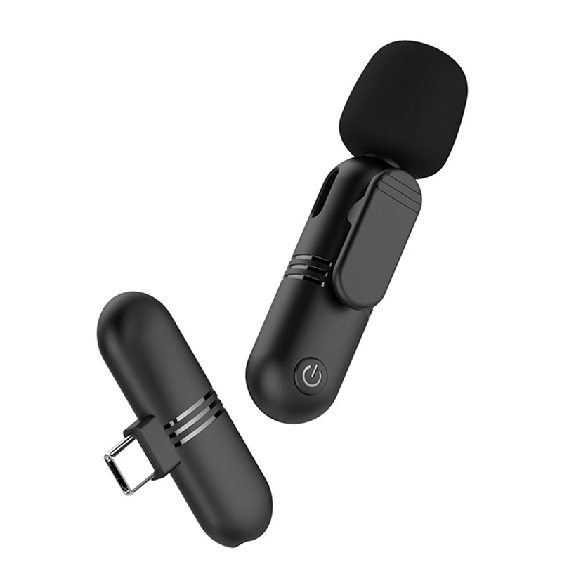 Microfone Lavalier sem fio, Mini Plug-Play Mic para HUAWEI, Youtube, Facebook, Live Stream, Gravação de Vídeo, Vlog