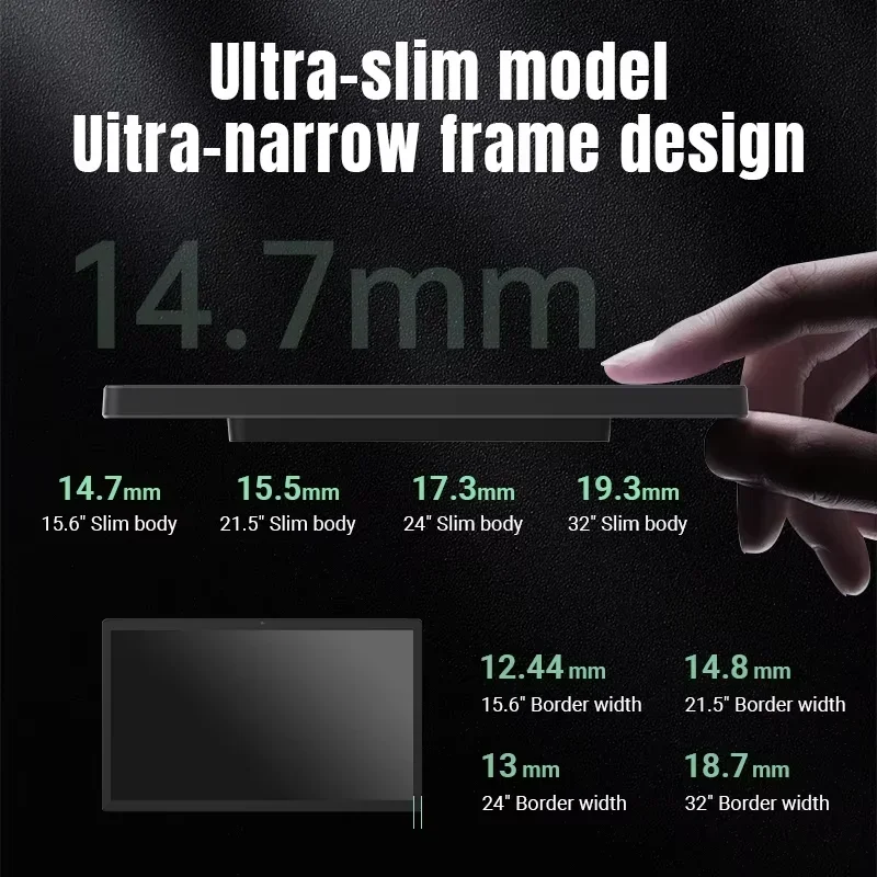 Imagem -03 - Borda Fina Android 13 Tablet 24 Polegada Montagem na Parede Tela de Toque 1920*1080 Ips Hdmi Entrada Display Poe 8mp Câmera Sinalização Digital