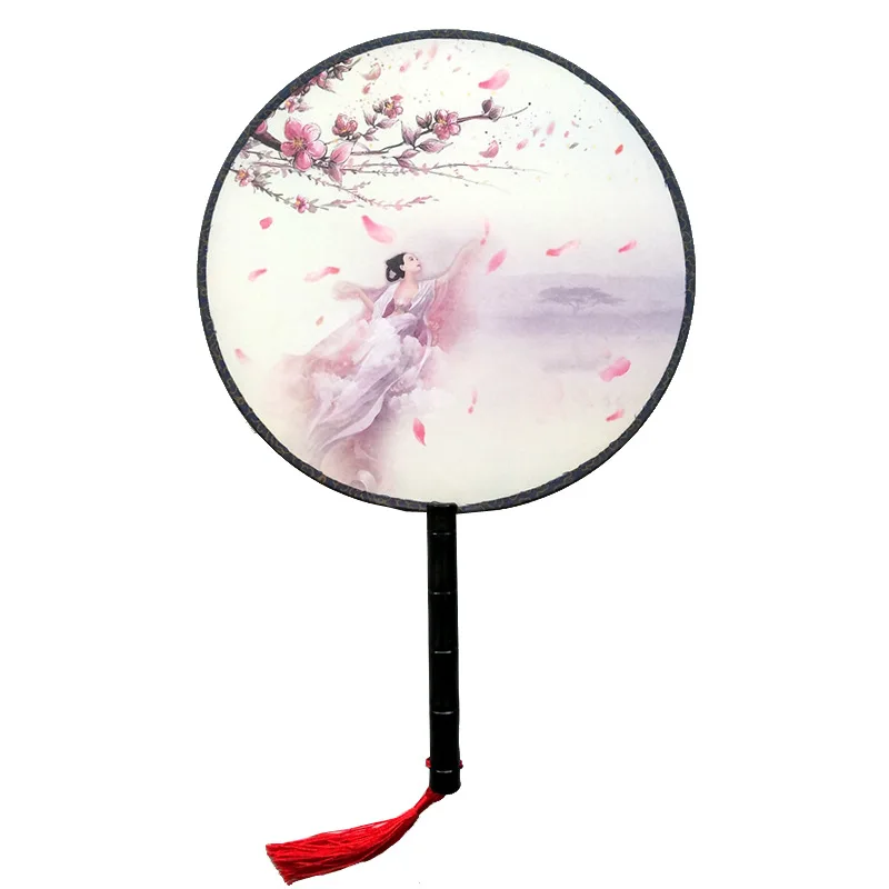 Chinese Style Flower Vinatge Hand Held Fan Dance Fan Hanfu Silk Fan Japanese Fan Party Wedding Favor Gift for Guests