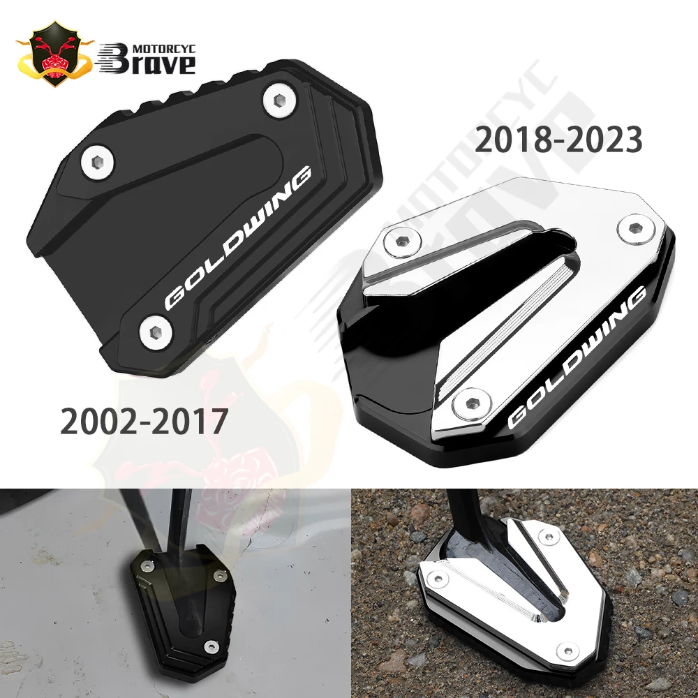

Motorcycle Side Stand Support Pad Kickstand Enlarger Extension For Honda Goldwing GL1800 gl 1800 GOLDWING