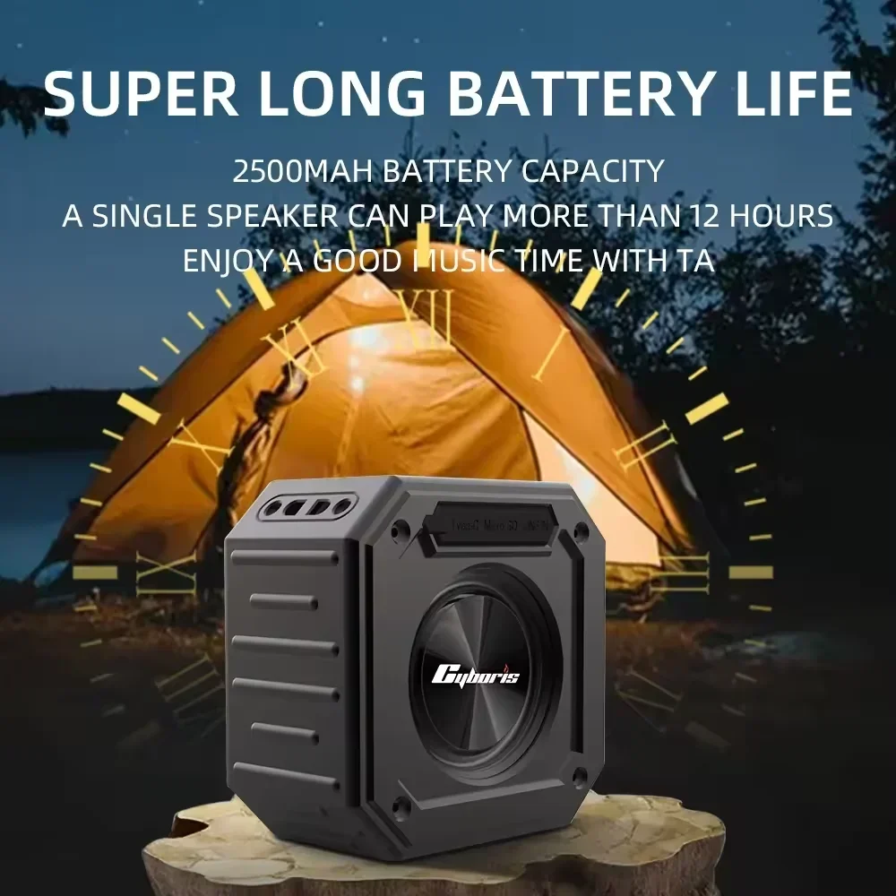 أحدث مكبرات صوت بلوتوث موديل 2024، مكبر صوت لاسلكي محمول مقاوم للماء IPX7، صوت ستيريو 15 وات، جهير عميق، إقران مزدوج