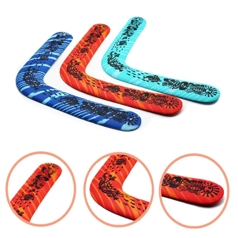 

Soft Flying Disc V-Shaped Boomerangs EVA Toy Family Outdoor Game Beach Sports Safety Interactive Toddler Boys Party Gift