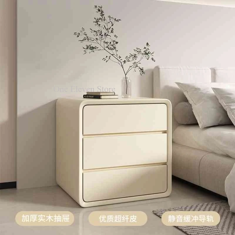 Dresser Bedroom Closets Bedside Minimalist Italian Modern Nightstand Low White Comodino Camera Letto Luxury Bedroom Furniture