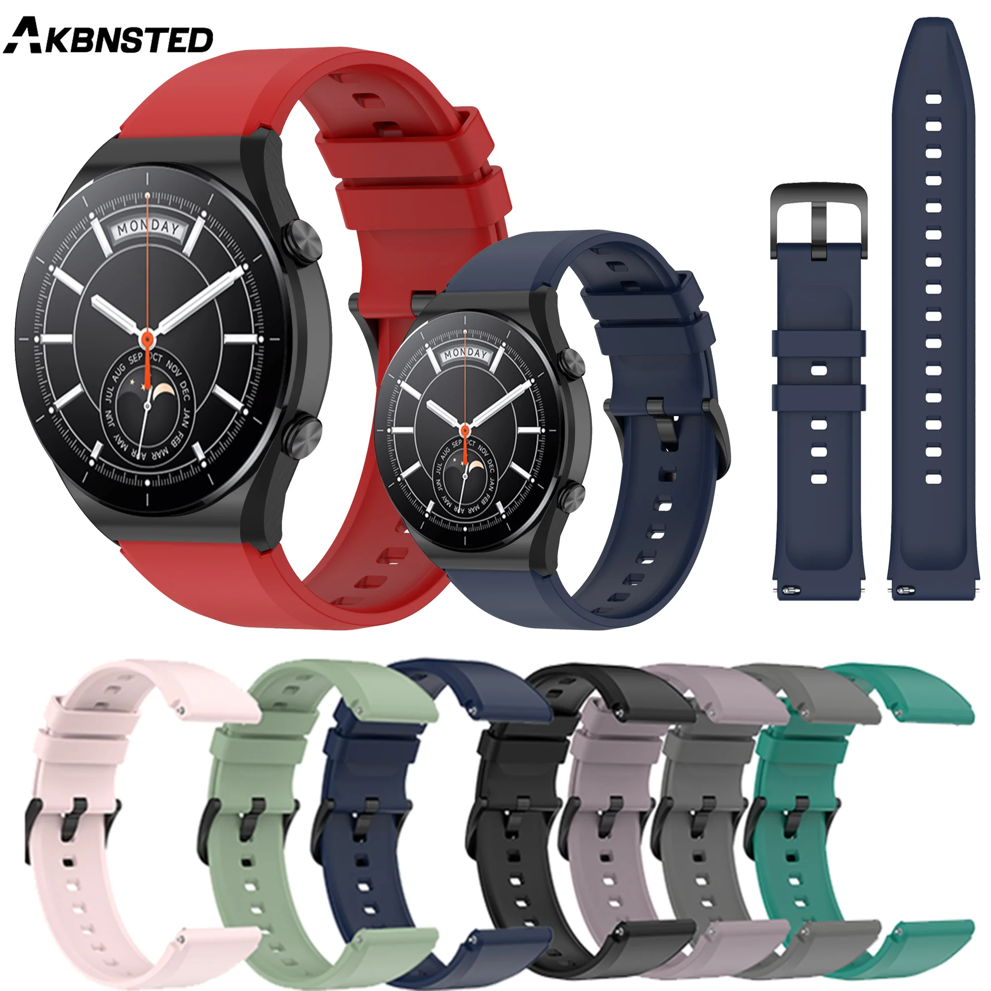 Bracelet de rechange officiel, 22MM, pour Xiaomi MI watch colour 2, pour montre intelligente Xiaomi Watch S1 active