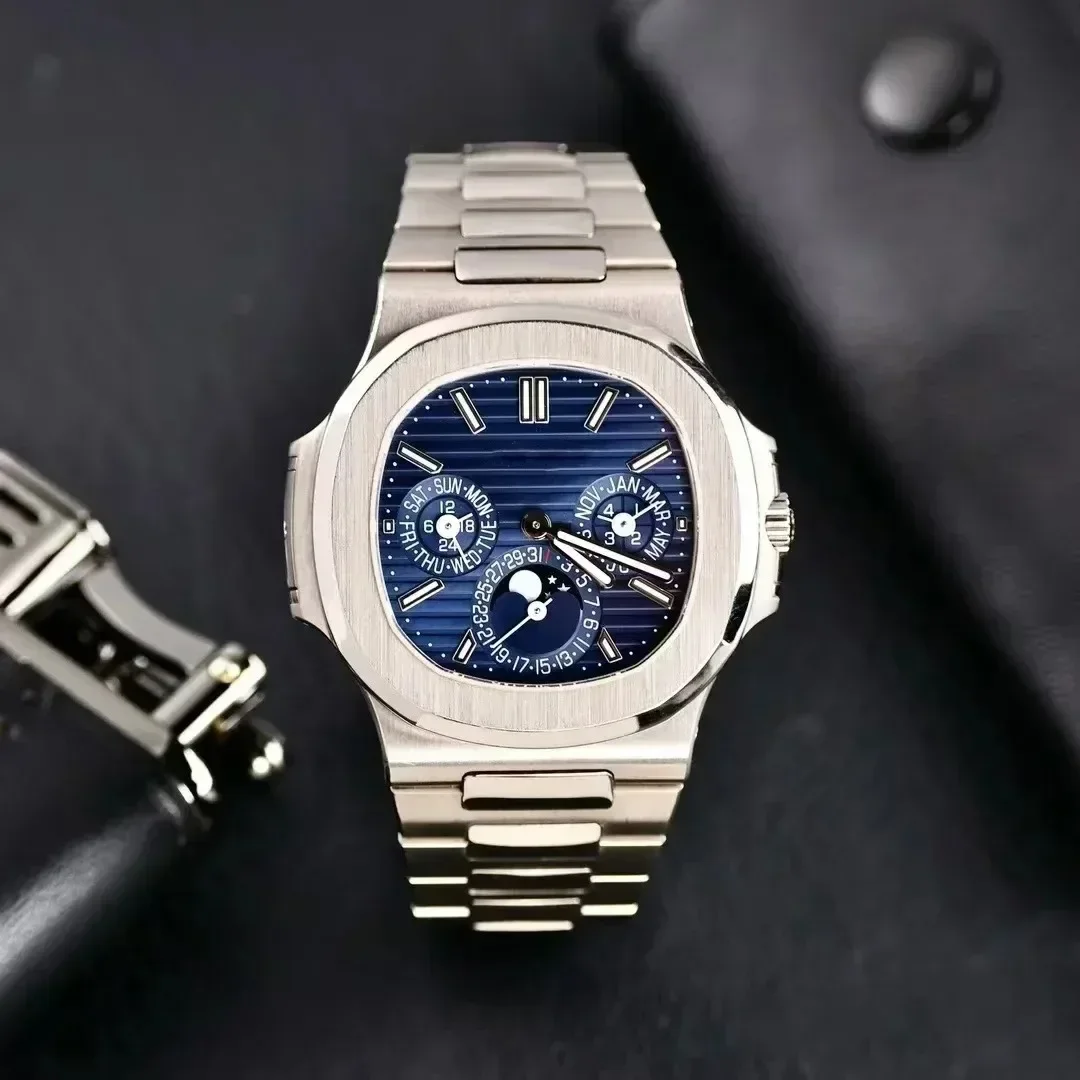A88 Store  Men Luminous Sapphire  Automatic Mechanical Watch 904L Stainless Steel  Black Blue Customized view 6