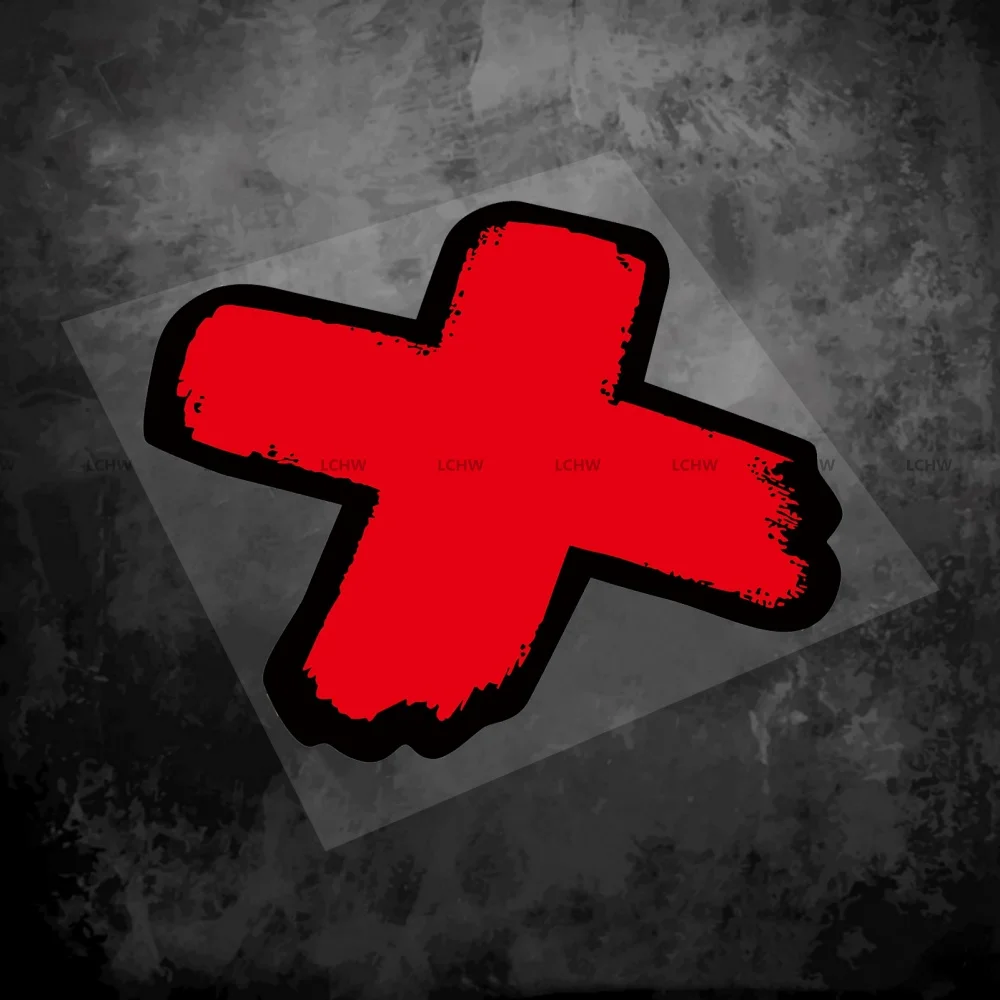Error Symbol X X Sticker Car Styling Vinly Motorcycle Helmet Scraches Cover Auto Truck Engine Tail Decal