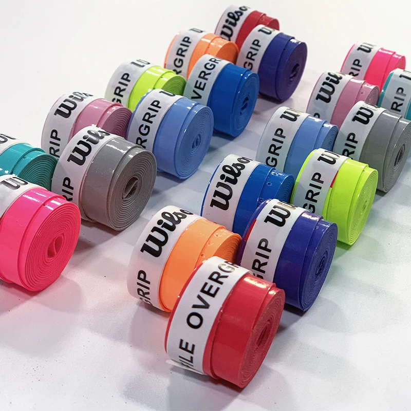 15PCS Wilson Sticky feel Tennis Racket Overgrip 0.65MM durable Badminton Sweatband Overgrips squash racket overgrips