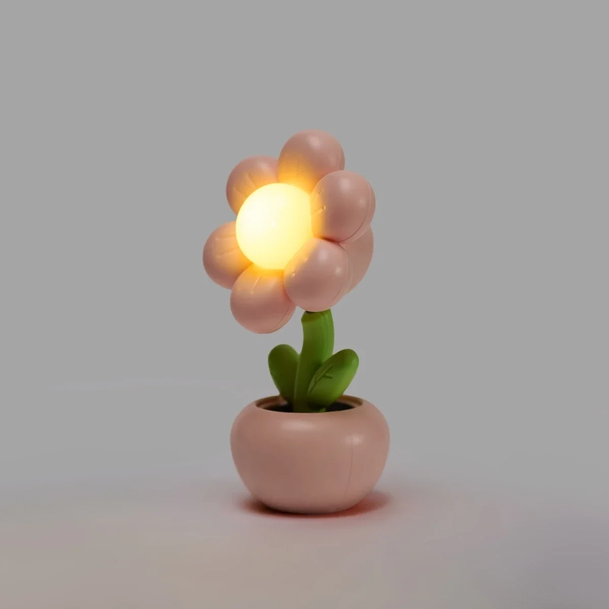 Mini LED Floral Potted Night Light For Home Bedroom Cute Desk Table Lamp Desktop Children\'s Gift Creative Decoration Night Lamp