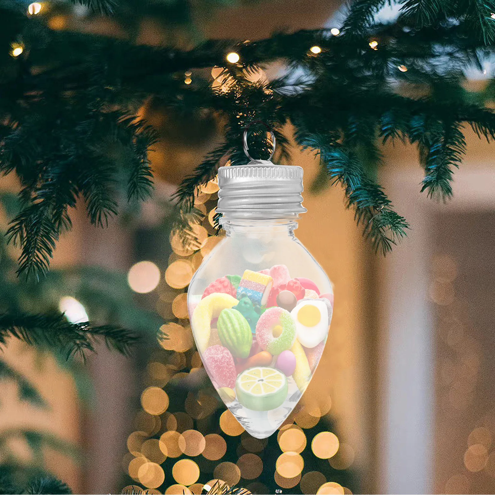 

10Pcs Christmas Beverage Bottles Reusable for Milk Juice Water Party Decor Creative Storage Beverages Storage Bottle
