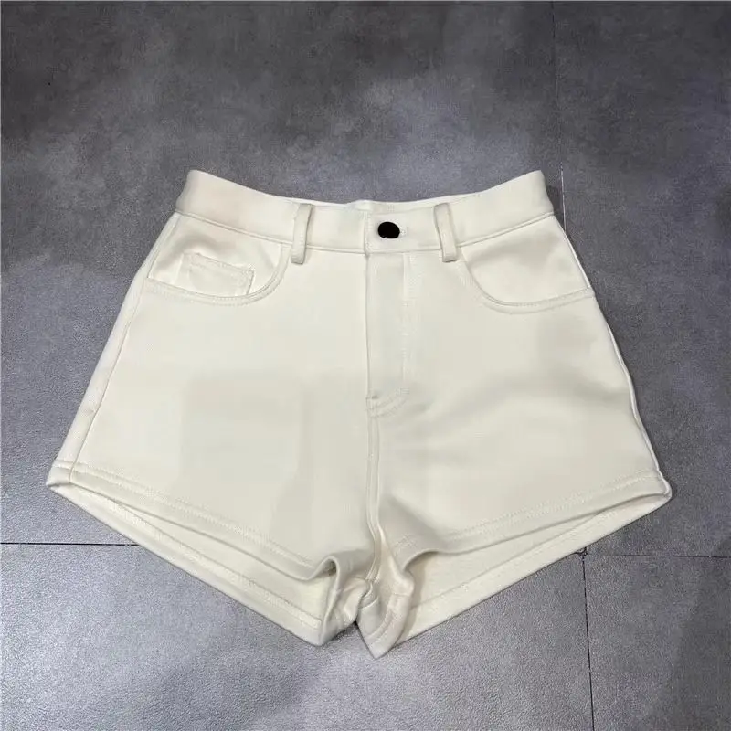 Autumn Winter New High Waist Solid All-match Trend A-line Shorts Slim Simplicity Casual Shorts Fashion High Street Women Clothes