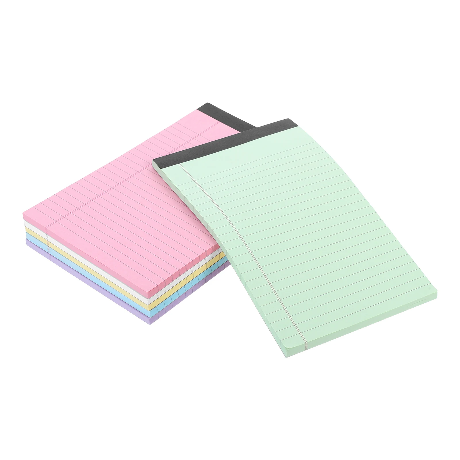 6pcs 메모 패드 라인 노트 플래너 메모장 메모 사무실 학교 사무실 쓰기 패드 일일 소형 메모장 추적기