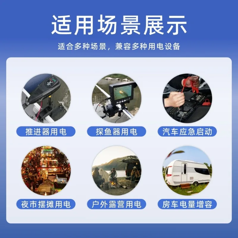 24V Large Capacity Lithium Battery Portable Mobile Battery For Outboard Motor Thruster Support 24V 48V