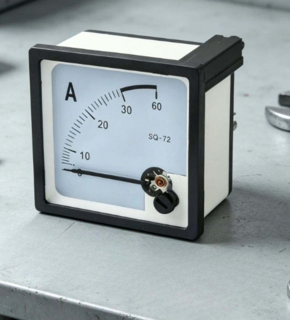 1PCS for SQ-72 pointer 72*72mm AC ammeter 1A 2A 3A 5A 10A 15A 20A 30A 50A connect directly analog AMP meter for CZ-72