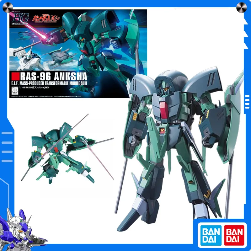 

Original Bandai Gundam UC (Unicorn) 1/144 HGUC RAS-96 Anksha Anime Action Figure Assembly Model Collect Ornament Festival Gift