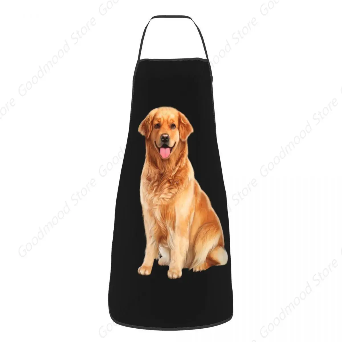 Golden Retriever Dog Apron for Women Men Unisex Bib Cooking Kitchen Tablier Cuisine Chef Painting