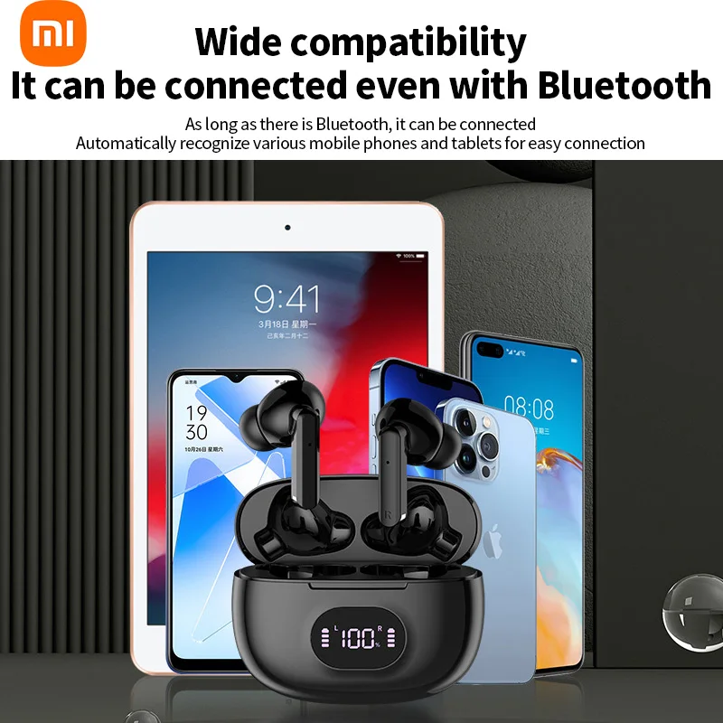 XIAOMI Bluetooth 5.3 kulaklıklar 919 gerçek kablosuz kulaklık HiFi ses TWS spor kulakiçi su geçirmez kulaklıklar için Mic ile telefon