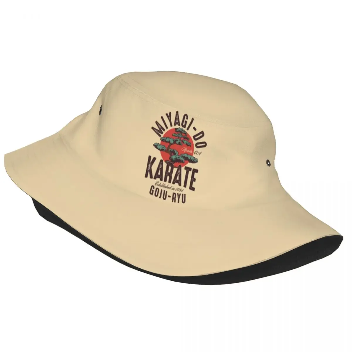 Vintage Miyagi Do Inspired Karate Kid Bucket Hat Men Women Unisex Fashion Japanese Kung Fu  Kai Summer Fisherman's Hat