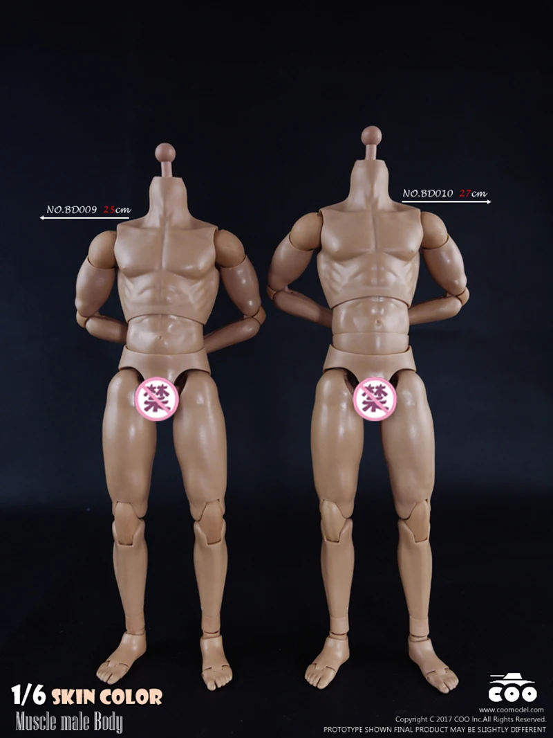 1/6 25cm/27cm Male Standard Muscle Body BD001/BD002/BD003/BD004/BD007/BD008/BD009/BD010 for 12\'\' Action Figure Model