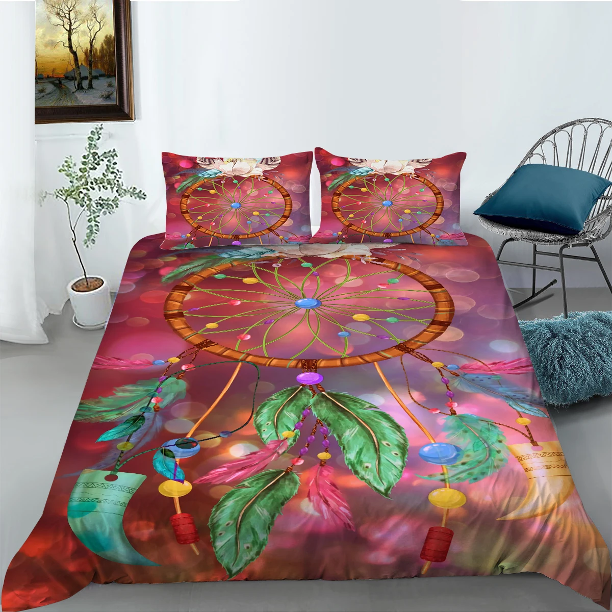 

Dream Catcher Duvet Cover Home Comforter Cover Set 3D Bedding Set Luxury Quilt Cover