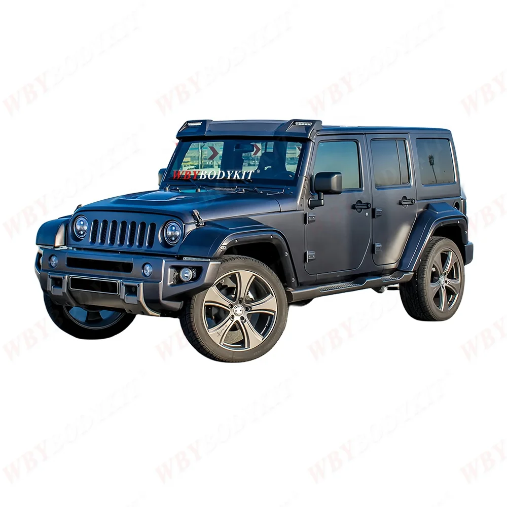 upgrade for model Jeep Wrangler Body Kits Roof spoiler rear gate spoiler Front Rear bumper Hoods Auto Parts Fenders Old To New