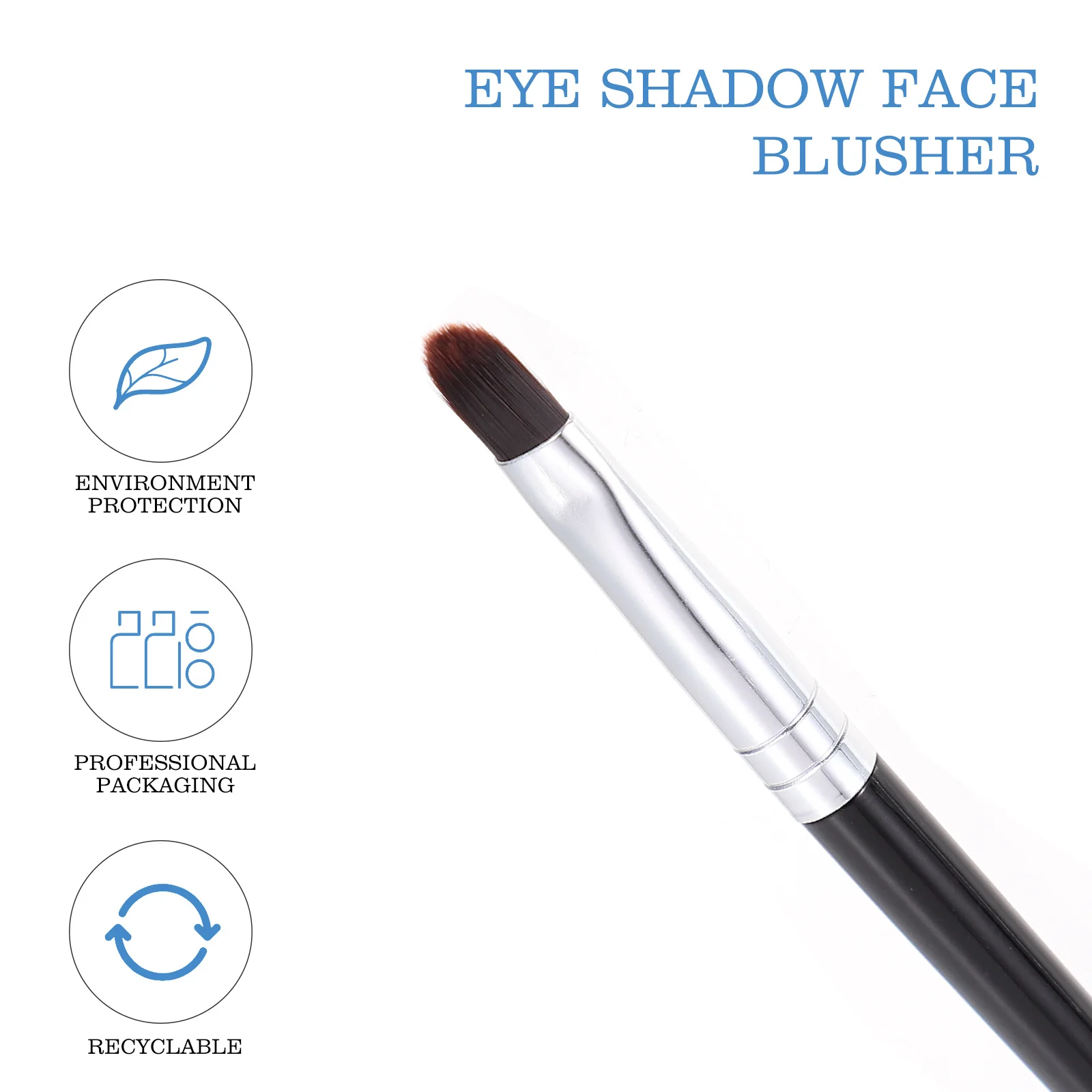 Colorete Vintage compacto portátil multifuncional colorete para mejillas sombra de ojos cara herramienta de maquillaje Retro Natural