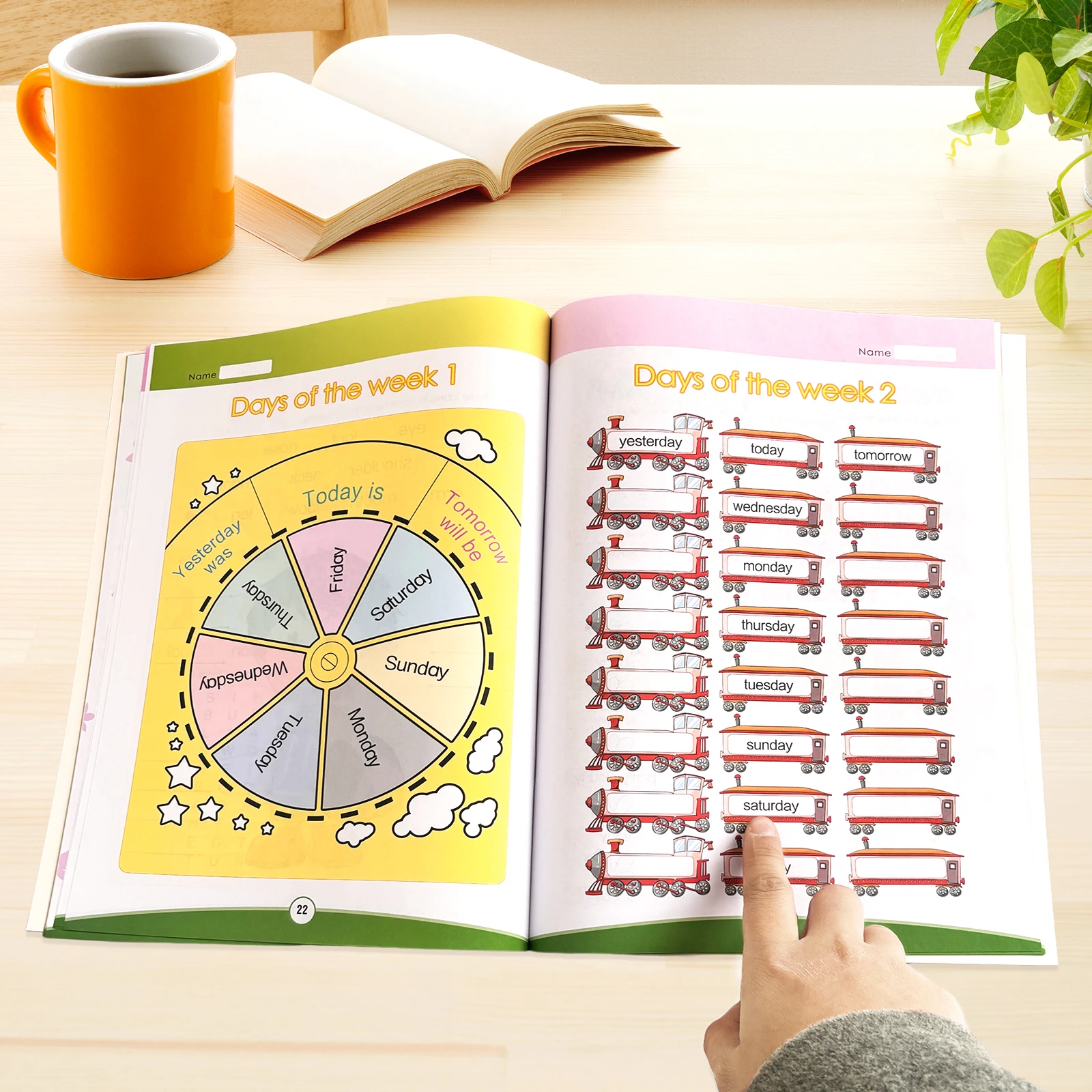 Children's Alphabet Learning Toolkit: My First Alphabet Book + Dessert Coloring Book. Children's coloring adventure