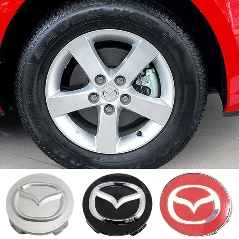 

52/56/60mm Car Wheel Center Hub Caps for Mazda CX5 3 6 2 Atenza MX3 CX3 323 626 RX8 RX7 Protege Axela Speed Tyre Decoration