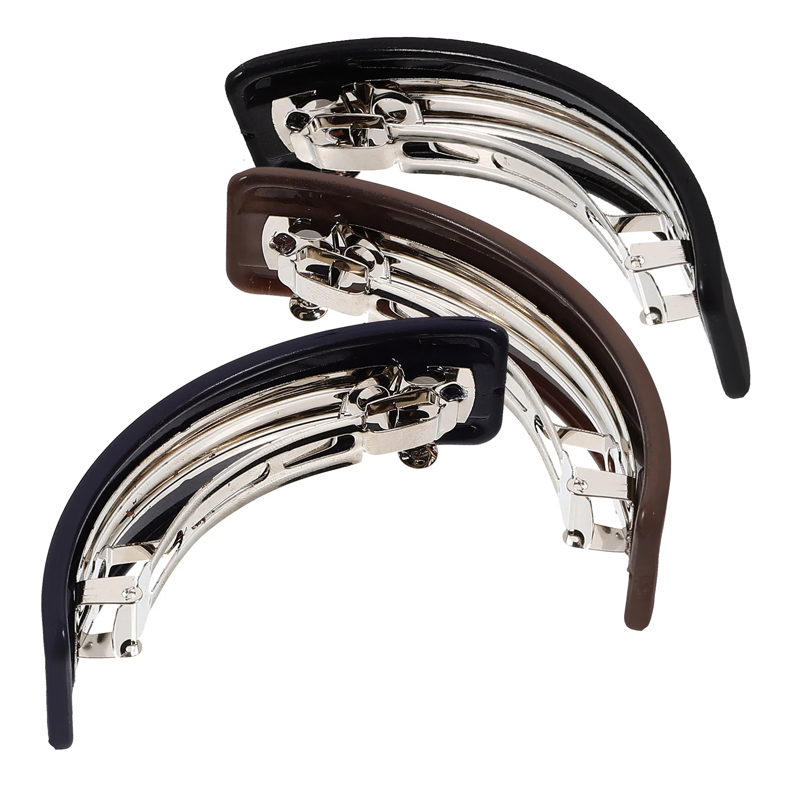 

3pcs Matte Finish Bun Clips Spring Clips For Women Styling Accessories Temperament Barrettes Aesthetic Clip Bride Hair