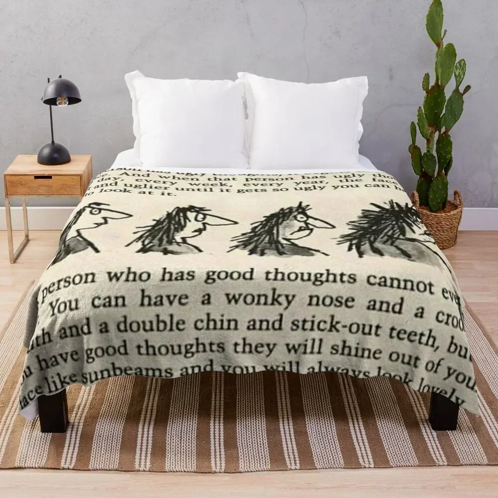 

Roald Dahl the twits Throw Blanket Machine Washable Soft Warm Blanket